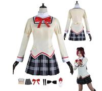 HBQC Costumi di gioco di ruolo anime Magical Girl Sakura Kyoko cosplay Set completo di abiti per parrucche - Costumi per adulti e feste di Halloween
