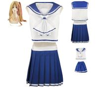 HBQC Costumi di gioco di ruolo anime Voglio mangiare il tuo pancreasHoshino RumicospIay Set completo di parrucche Costumi per adulti Costumi per festa di Halloween