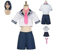 HBQC Costumi di gioco di ruolo anime Voglio mangiare il tuo pancreasSaki KurokawacospIay Costumi completi di parrucche Costumi per adulti Costumi di festa di Halloween