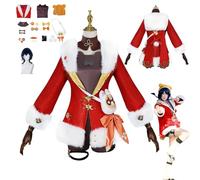HBQC Genshin Impact Mao Xiangling Costumi di gioco di ruolo anime cosplay Set completo di abiti per parrucche - Costumi per adulti e feste di Halloween