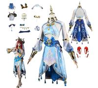 HBQC Genshin Impact Nilou Costumi di gioco di ruolo anime cosplay Set completo di abiti per parrucche - Costumi per adulti e feste di Halloween