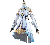 HBQC Impatto Genshin del gioco Costume da gioco di ruolo set/Nido del viaggiatore completo gioco di ruolo uniforme Halloween party set (L)