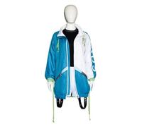 Hbqc - rolo cosplay Uniforma giocando cos Abbigliamento Colorato palco parrucca set donne anime personaggi giacca blu uniforme set completo de costumes de fiesta de carnaval de Halloween (blu, S)