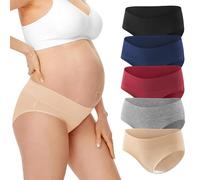 HBselect Set 6 Pezzi di Slip per Donna Traspirante e Morbido Mutandine Donna a Vita Bassa e in Cotone Mutande Donna Invisibile Colori Base L