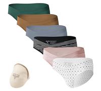 HBselect Set 6 Pezzi Mutande Gravidanza Traspirante e Morbido Mutandine Donna e in Cotone Gravidanza Dopo Il Parto Mutande Donna Invisibile