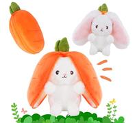 HBSFBH Coniglietto di Pasqua Peluche, Easter Bunny Peluche, Easter Bunny Stuffed Animal, Peluche di Coniglio Avvolto in carote, Fragola Coniglio Peluche Giocattolo, Decorazioni Giocattoli