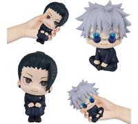 HBSFBH Figure anime Gojo Satoru, 2 pezzi Statua Satoru Gojo, Anime Gojo Satoru Action Figure, Gojou Figura Anime, Satoru Gojo Figura anime, Gojo Satoru Anime Statue, Giocattoli Decorazione Desktop