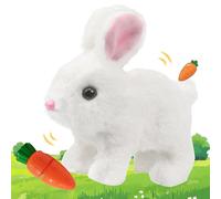 HBSFBH Giocattolo di Peluche Elettronico Interattivo Coniglio, Coniglio Peluche Interattivo per Ragazze, Coniglio Elettronico Interattivo, Coniglio con Suoni e Movimenti, Coniglietto Che Cammina