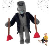 HBSFBH Skibidi Toilet Plush Toy, 30cm Skibidi Toilette Peluche Figura, Skibidi Titan Cameraman Plush, Skibidi Toilette Figura Giocattoli, Peluche Cameraman Toilette Skibidi, per Fan e Bambini