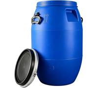 HBSSP Barile Spedizione Piccolo Alimentare 8/13/16 Galloni con Coperchio E Maniglia, Facile Trasportare for Acqua, Deposito for La Raccolta della Pioggia(8 gallon/30L)