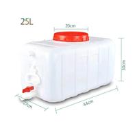 HBSSP Contenitori d'Acqua Serbatoio d'Acqua Quadrato Orizzontale Contenitore for Stoccaggio dell'Acqua 25L45L80L110L Adatto L'uso Auto Viaggio Ecologico Spesso Durevole(25L)