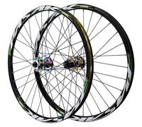 HBSSP Set Ruote MTB 26/27,5/29 Pollici Ruote Mountain Bike con Freno Disco Sgancio Rapido, Cerchio Anteriore E Posteriore Lega Doppio Strato for Cassetta 7-12 Velocità,32 Fori(Color,26inch)