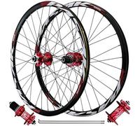 HBSSP Set Ruote MTB Cerchio Bicicletta Lega Alluminio Cuscinetto Sigillato HG, Perno Passante 142 Mm, Cerchio Anteriore E Posteriore 32 Fori for Cassetta 7-12 Velocità(QR Front+Rear,29 INCH)