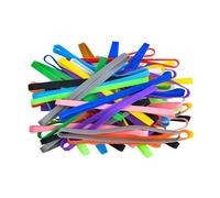 HBSVKLYNX con Una Robusta Gomma, Silicone Elastic Bands Multicolor 14/20x1cm 10 PCS(20cm*1cm)