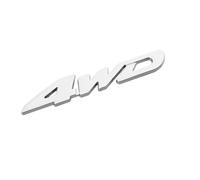HBUNKT Auto Emblema per Dacia Duster 2010-2017, Distintivo Emblem Auto Sticker Logo Decal Adesivo Lettere in Metallo per Anteriore e Posteriore Carrozzeria Tuning Accessori,Silver-4WD-1