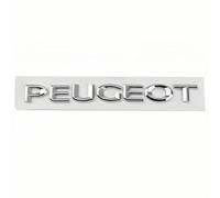 HBUNKT Auto Emblema per Peugeot 2008 2019-2023, Distintivo Emblem Auto Sticker Logo Decal Adesivo Lettere in ABS per Anteriore e Posteriore Carrozzeria Tuning Accessori,Silver-16 * 1.6cm