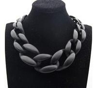 HBWANGC Collana Girocollo Lunga in Acrilico, Collare con ciondoli, Catena con Fibbia in Resina, Decorazione Maglione Hip-Hop, Accessori per Gioielli per Donne e Ragazze