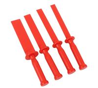 Hbxdeco Set di 4 raschietti in plastica, 3/4", 7/8", 2,5 cm, 1-1/2", raschietto in plastica resistente agli agenti chimici, strumenti per rimuovere vernice, adesivi, detriti, pellicola (4 pezzi)