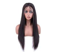 HBYLEE - 13 x 4lace frontale lunga dritta, nera vera parrucca umana 12 pollici [colore: 12 pollici]