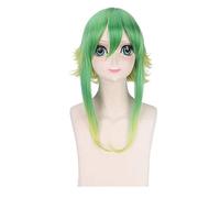 HBYLEE - 40 cm Vocaloid Gumi Soffice Parrucca Cosplay Verde Giallo Ombre Parrucche per le donne in fibra sintetica resistente al calore 4 modelli verde ombre[Colore: verde Ombre]
