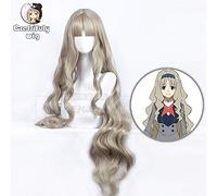 HBYLEE - 90 cm DARLING nella FRANXX KOCORO Cosplay parrucca lunga bionda da donna + berretto per parrucca [Colore: secondo il piano]
