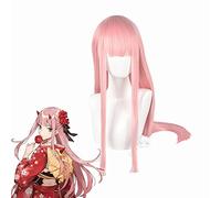 HBYLEE Anime Coser Parrucca 02 Cosplay Darling in the Franxx Cosplay da donna lunga dritta parrucca rosa anime cosplay parrucche sintetiche [Colore: Onecolor]