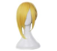 HBYLEE Anime Coser pruik Anime Anime Anime Annie Leonhart Cosplay Golden Bionda Parrucca + Parrucca Capelli Sintetici Halloween Party Puntelli Ragazze Donna [Colore: secondo il piano]