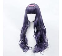 HBYLEE Anime Coser pruik Anime Cardcaptor Sakura Cosplay Tomoyo Daidouji Parrucca sintetica capelli lunghi ricci + parrucca di marca [Colore: Onecolor]