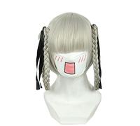 HBYLEE Anime Coser pruik Anime Kakegurui Kirari Momobami, Parrucca per cosplay con lavaggio dei capelli, capelli in fibra resistente al calore, parrucca per feste, ragazze, ragazze, accessori di scena