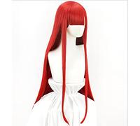 HBYLEE Anime Coser pruik Gioco FO. ODA Nobunaga Parrucca Fate/Gran Parrucca Giorno 6 Demone Rosso Halloween Vestito Rosso Lungo Diritto Fibra Capelli Sintetica Parrucca [Colore]