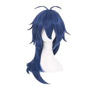 HBYLEE - Anime Coser pruik reparto Rap Battle Parrucche Ipnosi MIC Dadi Arisugawa Parrucca 60 cm Onde blu resistente al calore sintetico parrucca+cappuccio parrucca [Colore]