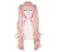 HBYLEE - Anime Coser pruik: Trigger Happy Havoc Cosplay parrucche Enoshima Juncho gioca capelli lunghi dritti Halloween 1: 1 parrucca rosa 80 cm