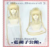 HBYLEE - Anime Coser Wig Anime Darwin' s Game Karino Shuka Parrucca Cosplay Costume lungo trecce Golden Ponails parrucca capelli sintetici resistenti al calore [Colore: oro]
