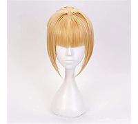 HBYLEE Anime Coser Wig Fate Soggiorno Notte Cosplay Capelli Neri Parrucca Spada Cosplay Parrucca Altria Pendragon Anime Sintetico Fate Grande Command Wigs + Perruq[Colore: secondo il piano]
