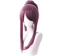 HBYLEE Anime Coser Wig Gioco Lol Akali K/da Cosplay Parrucche 45 cm, in coda di cavallo sintetica, mix di capelli viola (Taglia: Akali Mix Viola) [Colore: secondo piano]