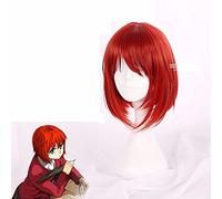 HBYLEE - Anime Coser Wig Mahoutsukai no Yome Hatori Chise Corto Arancio Cosplay Robusta Parrucca Cosplay + Parrucca Gratuita [Colore]