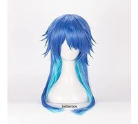 HBYLEE Anime Coser Wig Trattore drammatico DMMD Seragaki Aoba Cosplay Parrucca blu + parrucca sintetica resistente al calore [Colore: secondo il piano]