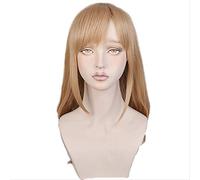HBYLEE Anime Hataraku Saibou Cells at Work! Macrophage Wig Cosplay 100 cm Long Brown Heat Resistant Synthetic Hair Wig + Wig Cap [Colore]