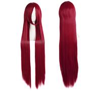 HBYLEE Anime Wig Uzumaki Kushina Cosplay Wig, Long Red Wig, Costume Halloween Wig, per costume party, spettacolo anime, cosplay, eventi, concerts, Daily wig[Colore: secondo il piano]
