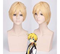 HBYLEE - Capelli sintetici resistenti al calore Vocaloid Kagamine Len Rin Parrucca Cosplay Cos Parrucche Peruca Trasporto Libero[Colore]