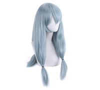 HBYLEE - Cosplay Wig For Anime, Jujutsu Kaisen Mahito, 65 cm, lunghezza lunga, colore blu, sintetico, resistente al calore