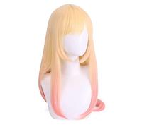 HBYLEE - Cosplay Wig For Anime, My Dress Up Darling Role Play Wig Kitagawa Marin Stain Gradient Golden Wig[Colore: Gradient Golden ]