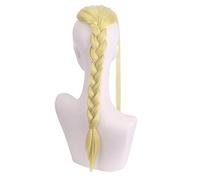 HBYLEE - Cosplay Wig For Draken Ryuguji Ken anime Light Yellow Braid Wig Halloween Carnival Party Role Play Wig [Colore: giallo]