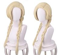 HBYLEE - Cosplay Wig For Huigulan Roppongi Period Brahma Huigulan Gold Braided Long Synthetic Halloween Wig [Colore: oro]