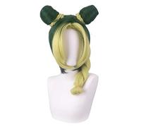 HBYLEE - Cosplay Wig For Jolyne Cujoh Jojo's Bizarre Adventure Yellow Green Wig Carnival Party Wig [Colore]