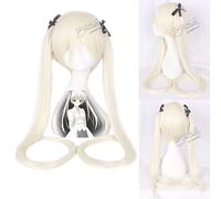 HBYLEE - Cosplay Wig For Yosuga No Sora Kasugano Sora Long Creamy Golden Hair Anime Halloween Carnival Party Role Play Wig [Colore: oro]