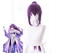 HBYLEE Fate/GrandOrder FGO Scarha Master Craftsman Purple Ponytail cosplay game wig[Colore]