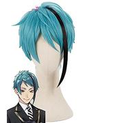 HBYLEE - Giada Leech Cosplay Twisted Wonderland Cosplay Uomo Parrucca corta Cosplay Anime Cosplay Parrucche sintetiche resistenti al calore [Colore: Onecolor]