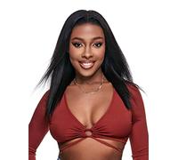 HBYLEE Human Lace Wigs 13 x 4 Lace Front Straight Human Hair Wig for Black Women , colore: 150 Density 13 x 4 Black/Größe: 12 Inch