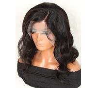 HBYLEE Human Lace Wigs 13 x 4 pizzo, corti per capelli umani da donna, colore: 250 densità, 5 x 5, dimensioni: 10 pollici